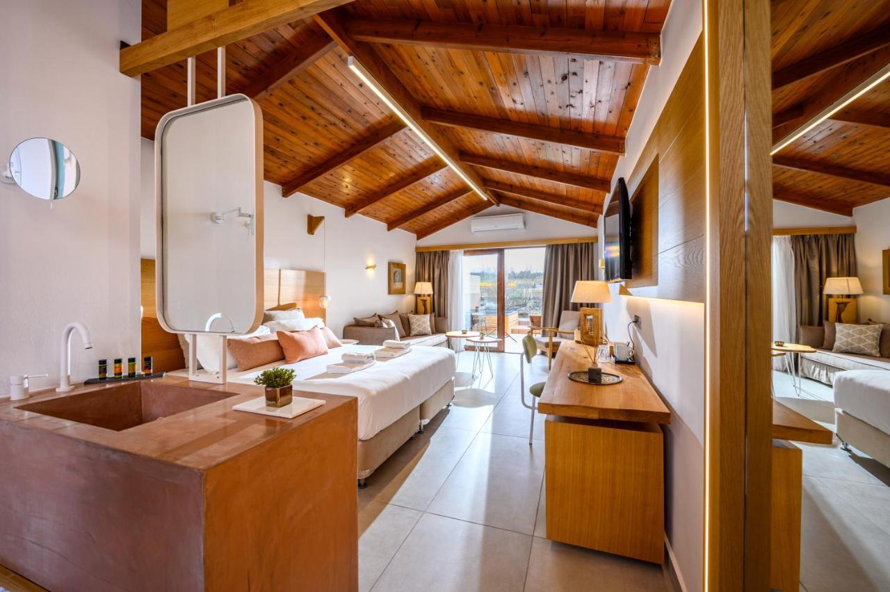 Platanias Theros Suite By Creta Paradise Йеранион Экстерьер фото